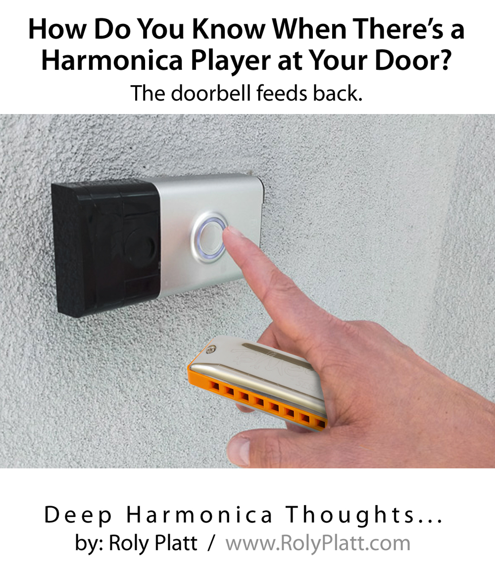 Harmonica Jokes... Doorbell Roly Platt Harmonica Blues Musician Canada