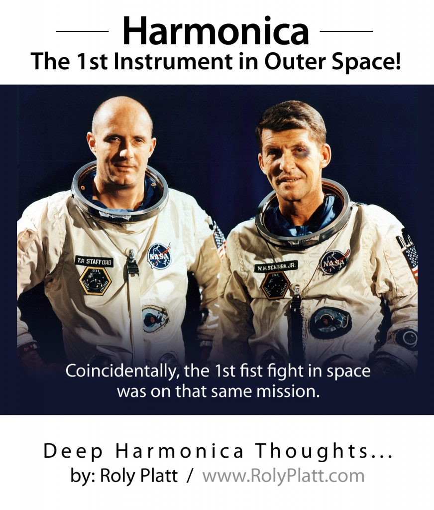 Harmonica Jokes... 1st Instrument in Outer Space Roly Platt